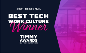Best tech work culture winner, Timmy Awards 2021