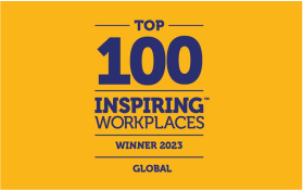 Award winner, top 100 inspiring workplaces 2023